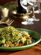 Linguini pasta with zucchini romesko