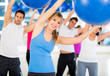 People doing pilates