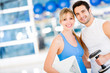 Photo: Fit couple at the gym Fit couple at the gym