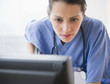 Brazilian doctor using computer