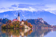 Photo: Bled with lake, Slovenia, Europe Bled with lake, Slovenia, Europe
