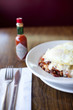 Close up of egg breakfast on plate