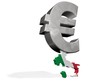 Italia schiacciata dall'euro