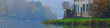 Villa on the Adda river, panorama stacking