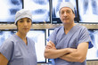 Doctors standing with chest x-rays