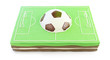 Foto: football field cake 3d on a white background football field cake 3d on a white background