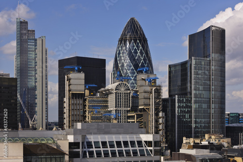 Photo: Highrises and urban cityscape Highrises and urban cityscape
