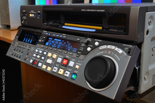 Photo: Professional video recorder. Digital Betacam format Professional video recorder. Digital Betacam format