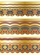Vector: Arabic seamless borders Arabic seamless borders