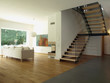 Foto: Staircase and living room Staircase and living room