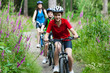 Family biking