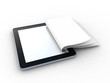 Business paper on tablet