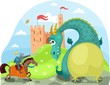 dragon and knight