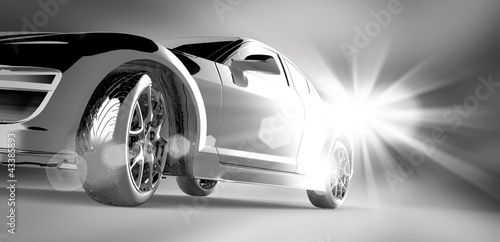 Ilustração: 3D car design 3D car design