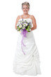 Photo: Happy bride in her dress Happy bride in her dress