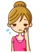 顔のむくみ　女性