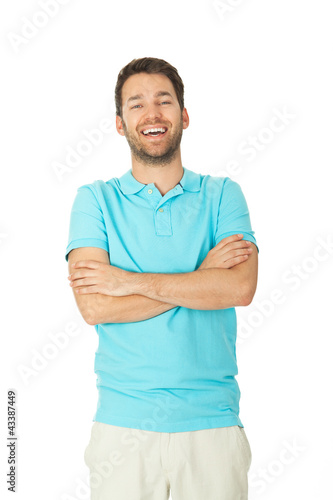 Foto: junger mann im Poloshirt junger mann im Poloshirt