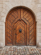 Old wooden door