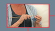 Screens presenting the hobbies of a grandmother