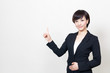 asian businesswoman showing