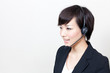 asian businesswoman with headset