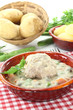 königsberger Klopse mit Kartoffeln
