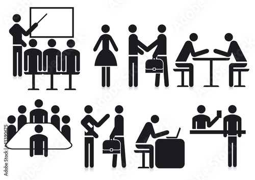 Vector: Büro Piktogramm Büro Piktogramm