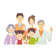 家族　家庭　子供　イラスト
