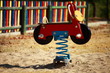Foto: Playground's wooden horse and moto Playground's wooden horse and moto