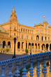 details of Plaza de Espana, Seville, Spain