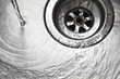 Stainless steel sink plug hole