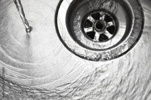 Photo: Stainless steel sink plug hole Stainless steel sink plug hole