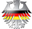 Vektor: Bundesadler schwarz-rot-gold Bundesadler schwarz-rot-gold