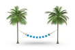 Two palm and hammock