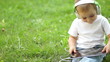 Video: Boy with a tablet pc in the headphones Boy with a tablet pc in the headphones
