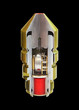 inside of rocked bullet with bomber explosive machine