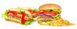 Menú de comida rápida.