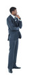 Young African American Male Model on Isolated