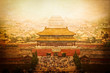 Forbidden city vintage view, Beijing, China