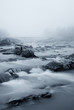 rocks and low water in the river