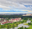 Luxury homes on the banks of the river Svisloch