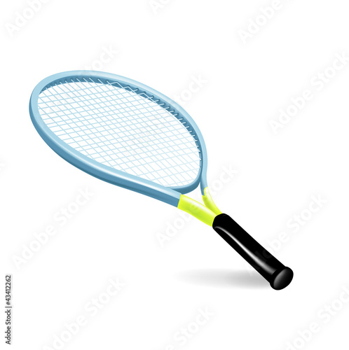 Vector: single tennis racket single tennis racket