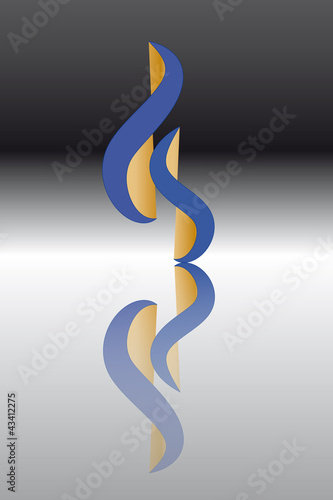 Vector: Logo Flamme blau Logo Flamme blau
