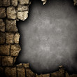 broken stone wall
