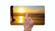 Videos friends enjoying the beach at sunset
