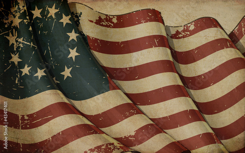 Illustration: USA Betsy Ross Old Paper USA Betsy Ross Old Paper