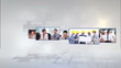 Business videos rotating above a F