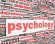 Illustration: Psychology message conceptual design Psychology message conceptual design