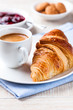 Croissant and a cup of espresso
