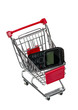 Foto: Shopping Cart with a cell phone Shopping Cart with a cell phone